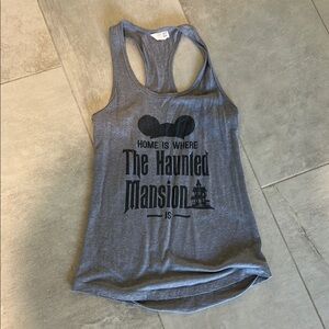 Gray Haunted Mansion Tank Top